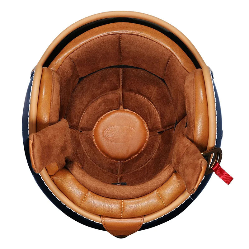 Vintage Style Unisex Motorcycle Helmet With Open Face Design For All Riders On City Streets