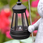 Cat Garden Statue With Solar Lantern Outdoor Decorative Light For Garden, Patio, And Balcony Ambience