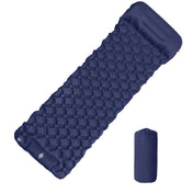 Outdoor Camping Inflatable Mattress Sleeping Pad With Pillows Ultralight Air Mat Built In Inflator Pump Hiking 0