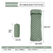 Outdoor Camping Inflatable Mattress Sleeping Pad With Pillows Ultralight Air Mat Built In Inflator Pump Hiking 4