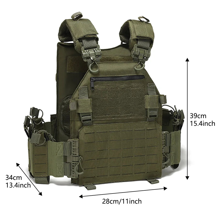 Outdoor training vest multi-functional MOLLE expansion convenient quick release vest waterproof and wear-resistant 5