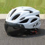 PJT Lightweight Breathable Bicycle Helmet With Magnetic Attraction Goggles Lens Bike Helmet Free Switching Adult Cycling Helmet 14