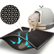 Pet Cat Litter Mat Waterproof Double Layer Cat Litter Trapping Pet Litter Box Mat Clean Pad Products For Cats Accessories 0