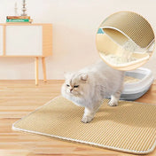 Pet Cat Litter Mat Waterproof Double Layer Cat Litter Trapping Pet Litter Box Mat Clean Pad Products For Cats Accessories 5
