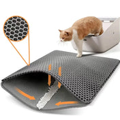 Pet Cat Litter Mat Waterproof Double Layer Cat Litter Trapping Pet Litter Box Mat Clean Pad Products For Cats Accessories 7