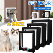 Pet Door for Windows, Large Cat Door Interior Door Pet Doors for Cat Exterior Doors 4 Modes Locking Suitable for Window and Wall 1