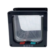 Pet Door for Windows, Large Cat Door Interior Door Pet Doors for Cat Exterior Doors 4 Modes Locking Suitable for Window and Wall 6
