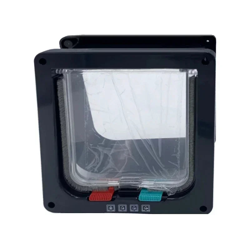 Pet Door for Windows, Large Cat Door Interior Door Pet Doors for Cat Exterior Doors 4 Modes Locking Suitable for Window and Wall 6