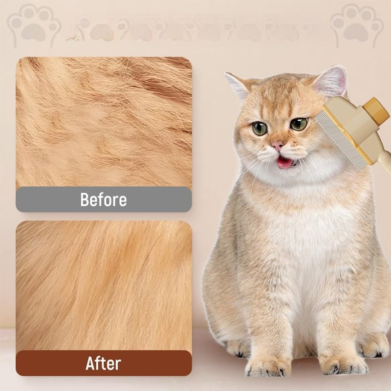 Pet Flea Comb For Cats And Dogs With All Coat Types, Gentle Grooming Tool For Daily Use And Care