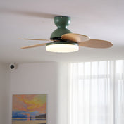 Loftventilator i blomstermotiv med LED-lys