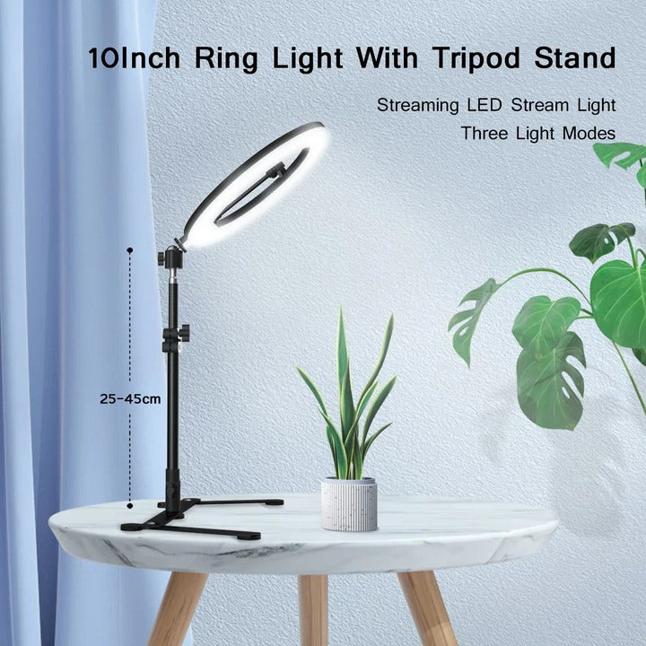 Photography Kit with LED Ring Light and Tripod 2