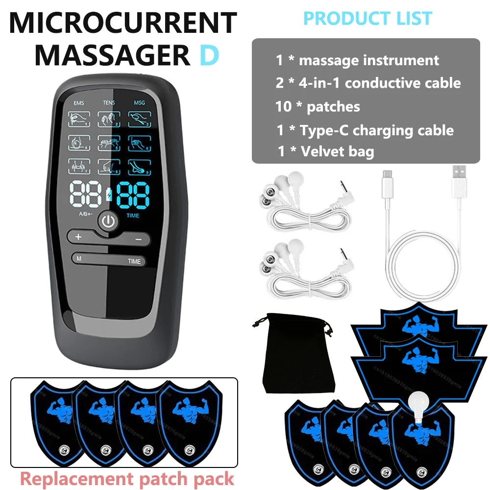 Physiotherapy Tens Muscle Stimulator Electric Ems Acupuncture Body Massage Digital Therapy Slimming Machine Electro Stimulator 11