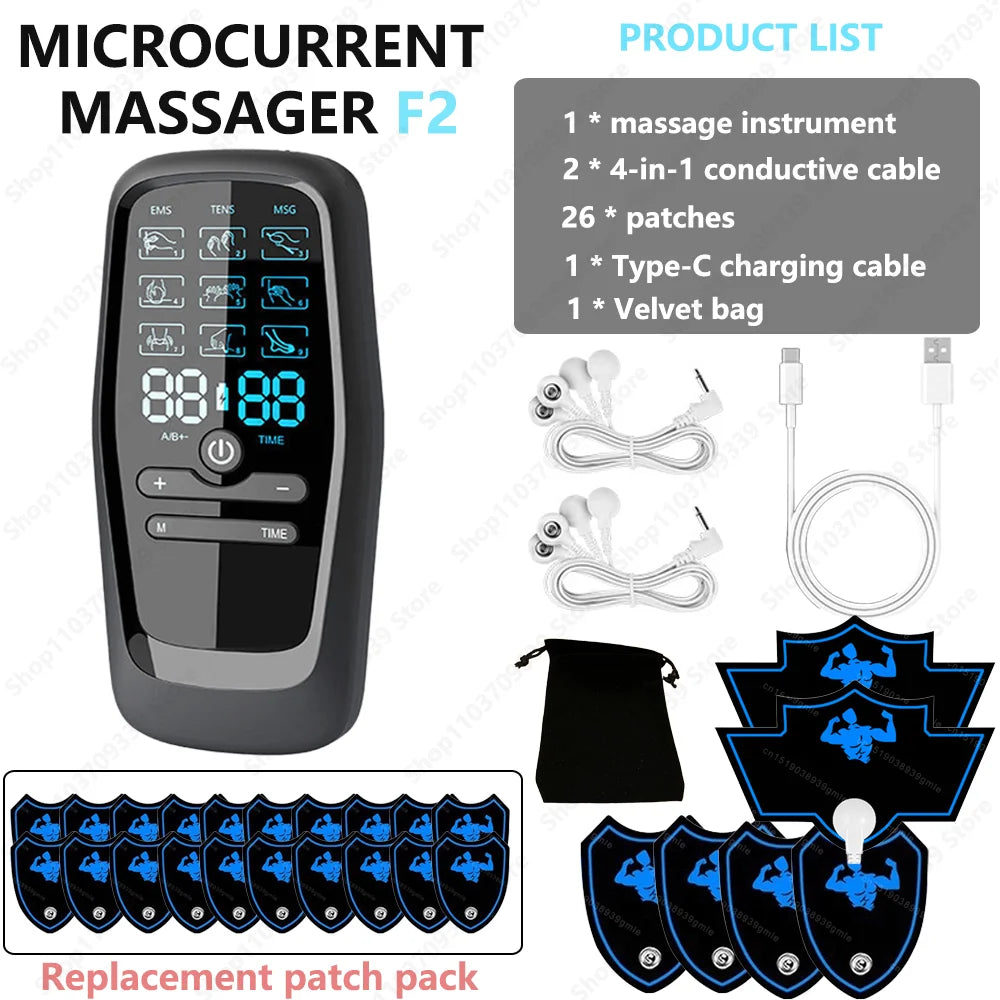 Physiotherapy Tens Muscle Stimulator Electric Ems Acupuncture Body Massage Digital Therapy Slimming Machine Electro Stimulator 12