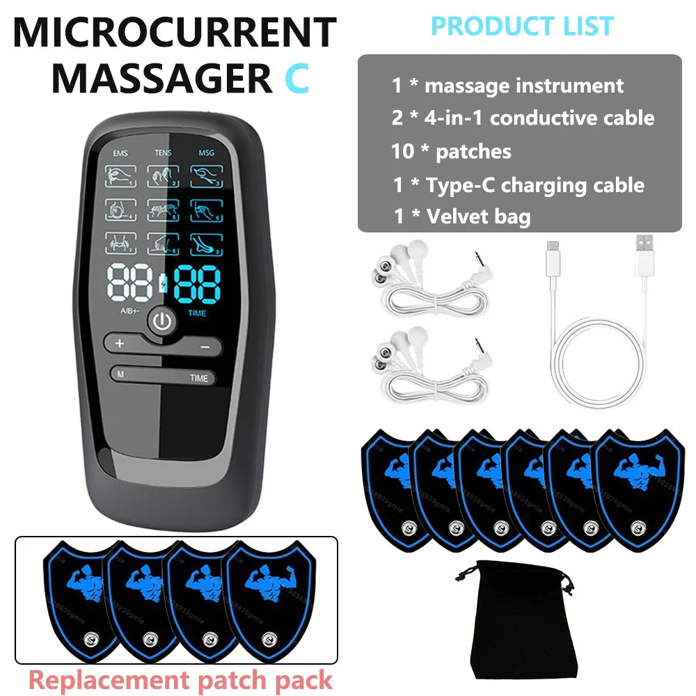 Physiotherapy Tens Muscle Stimulator Electric Ems Acupuncture Body Massage Digital Therapy Slimming Machine Electro Stimulator 13