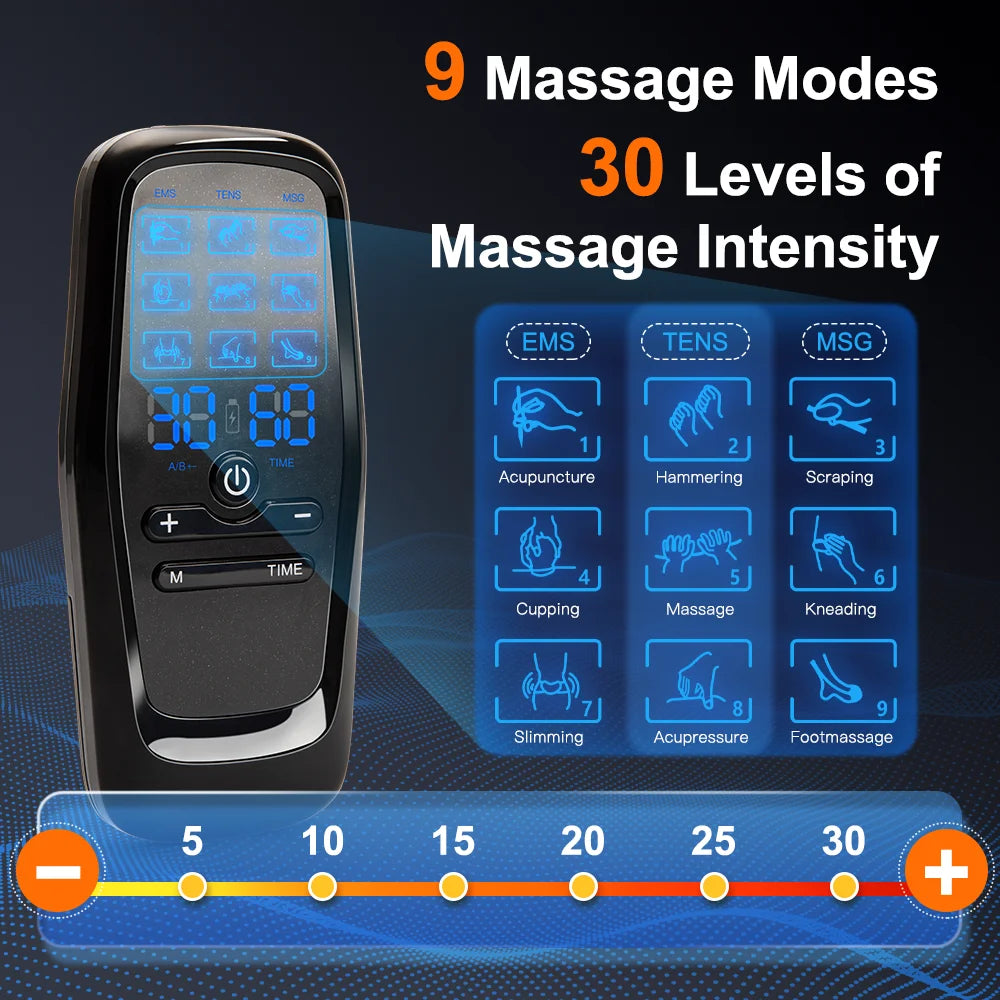 Physiotherapy Tens Muscle Stimulator Electric Ems Acupuncture Body Massage Digital Therapy Slimming Machine Electro Stimulator 3