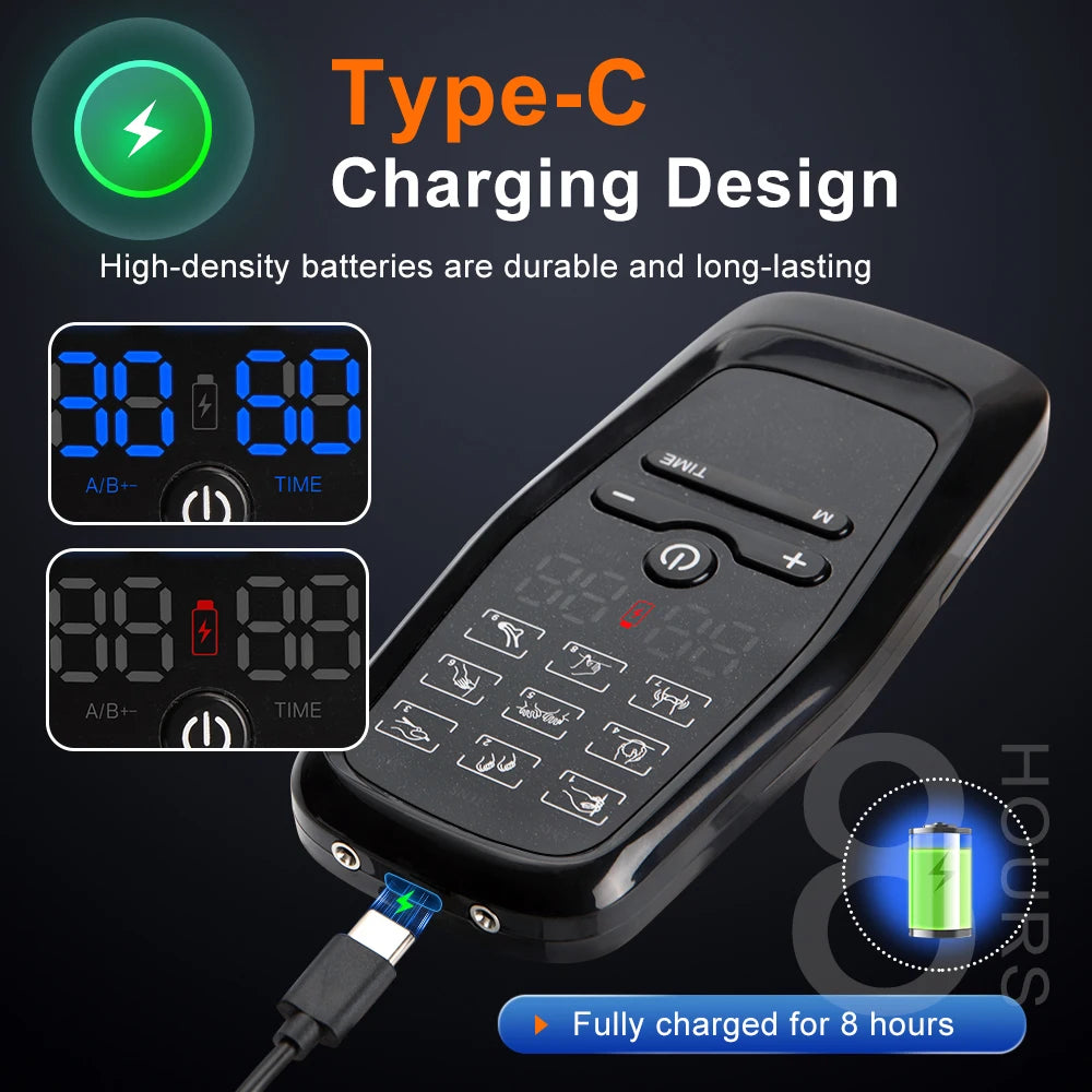 Physiotherapy Tens Muscle Stimulator Electric Ems Acupuncture Body Massage Digital Therapy Slimming Machine Electro Stimulator 4