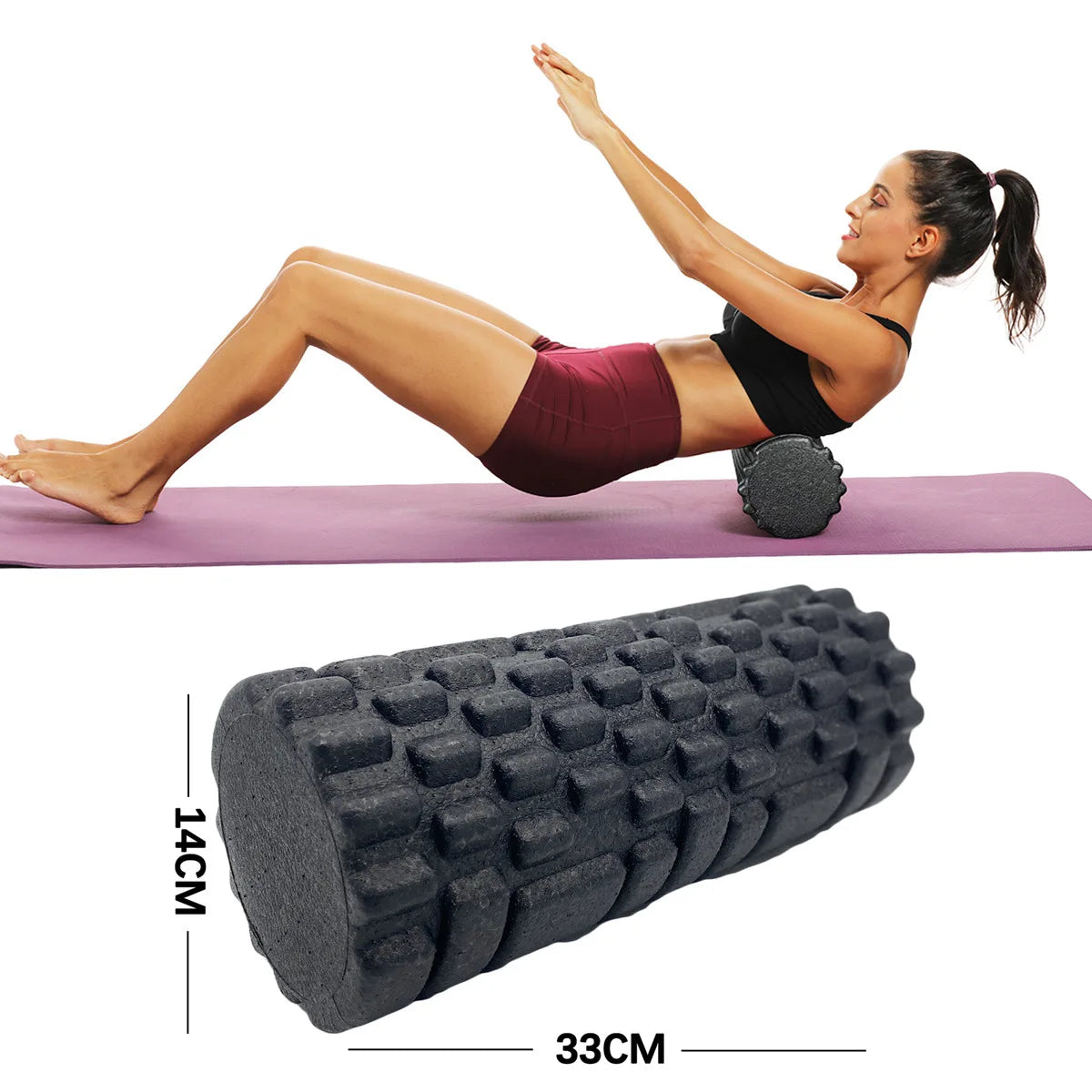 Pilates Foam Roller Leg Back Neck Massager Point Muscle Yoga Massage Roller EPP High Density Fitness Roller Home Gym Exercise 1