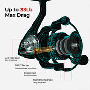 Piscifun® Carbon X Spinning Reel The Best Light Spinning Fishing Reel 8