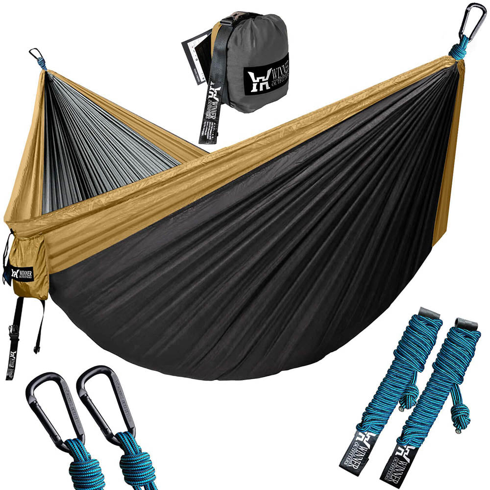 Hamac portable pour camping, usage double, adapté aux environnements extérieurs et aux voyages partout