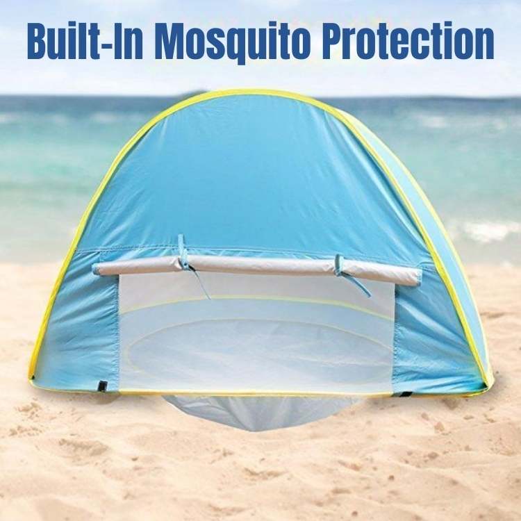 Portable Beach Tent with Built-In Pool for Babies 1