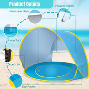 Portable Beach Tent with Built-In Pool for Babies 2