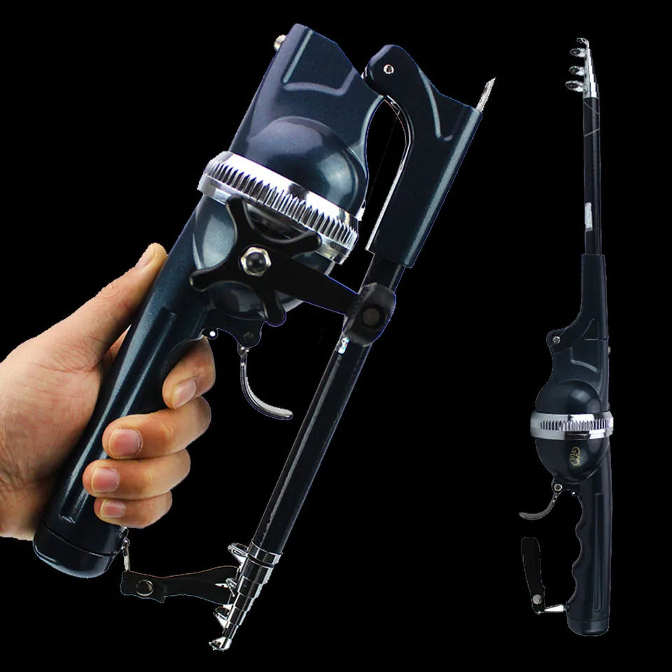 Portable Carp Foldable Fishing Rod 134cm Folding Fishing Lure Rod Telescopic Fighing Pole Reel Combo with Fishing Line 5