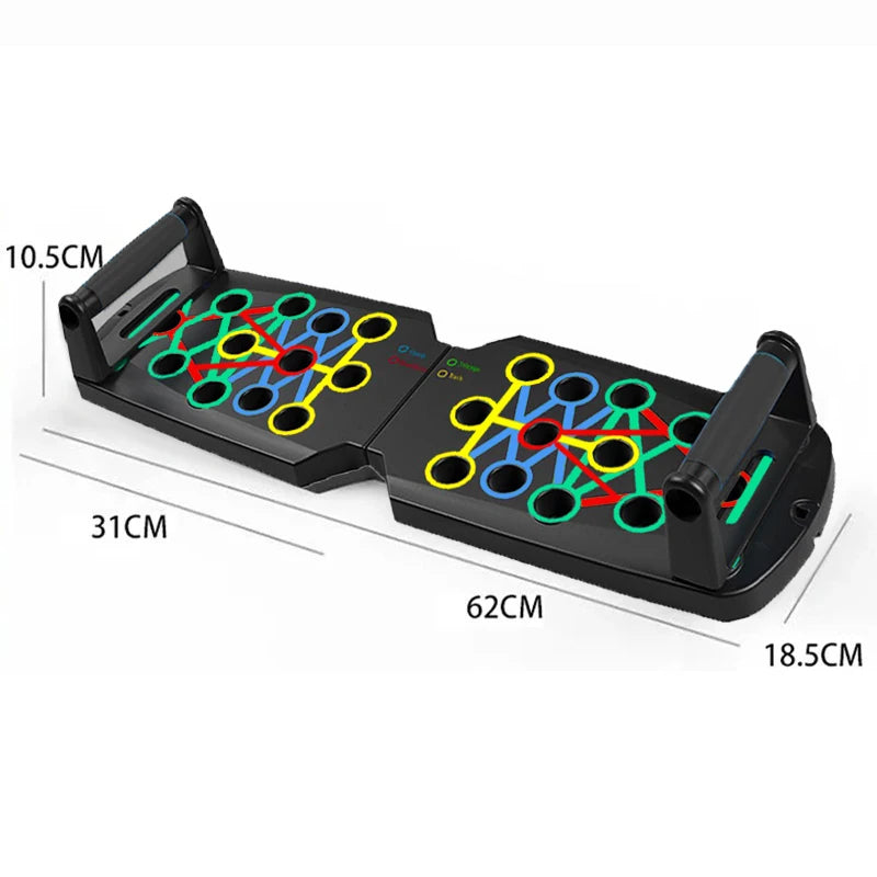 Portable Multifunctional Push-up Board Set With Handles Foldable Fitness Equipment For Chest Abdomen Arms And Back Training 1