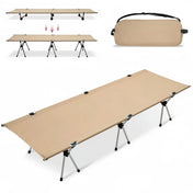 Portable Outdoor Camping Bed Ultra light Aluminum Alloy Easy-to-Assemble Folding Bed For Adults & Kids Children 0