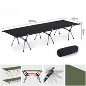 Portable Outdoor Camping Bed Ultra light Aluminum Alloy Easy-to-Assemble Folding Bed For Adults & Kids Children 6