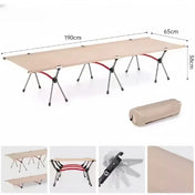 Portable Outdoor Camping Bed Ultra light Aluminum Alloy Easy-to-Assemble Folding Bed For Adults & Kids Children 7