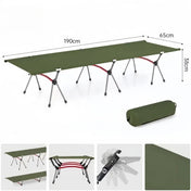 Portable Outdoor Camping Bed Ultra light Aluminum Alloy Easy-to-Assemble Folding Bed For Adults & Kids Children 8