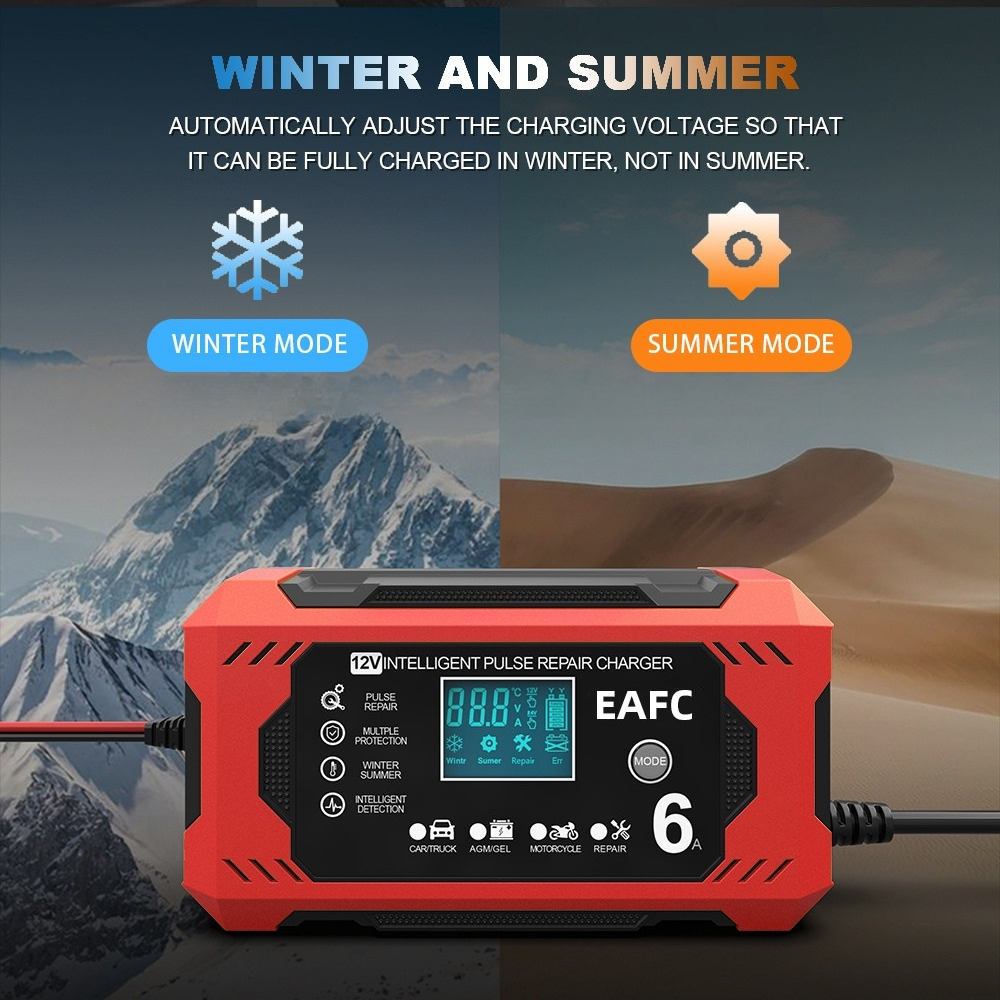 PowerPulse Battery Charger | 12V/24V with Pulse Repair and LCD Display 2
