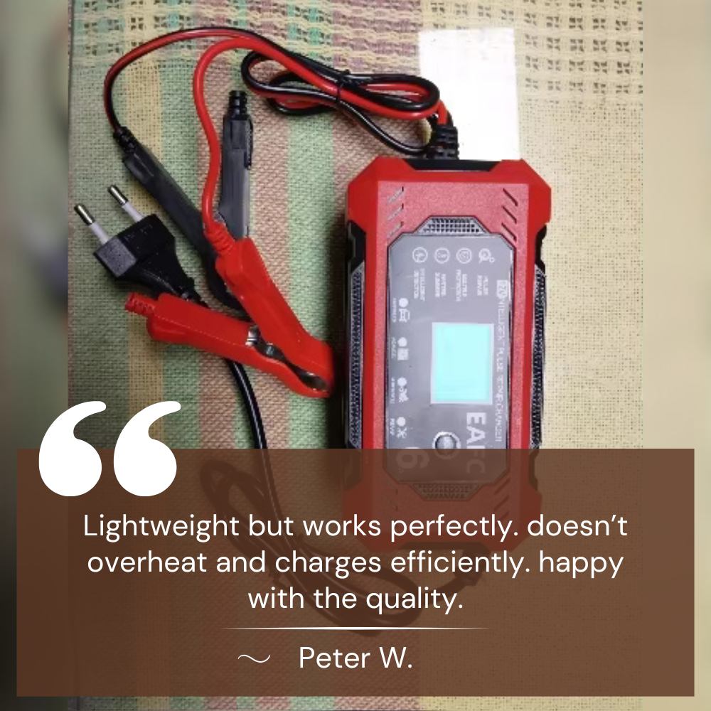 PowerPulse Battery Charger | 12V/24V with Pulse Repair and LCD Display 5