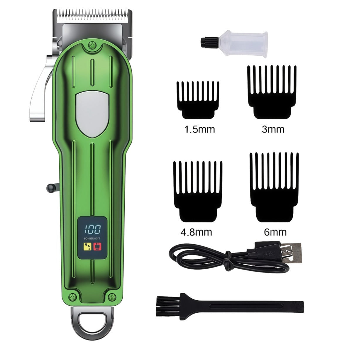 Professional dog hair clipper, rechargeable in metal 1