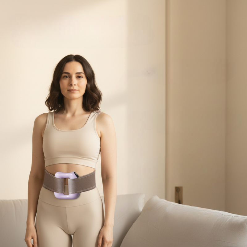 PulseFlow Massageapparat Tre-i-Én Vibration- og Varmebehandlingssystem til Hjemmebrug Overalt