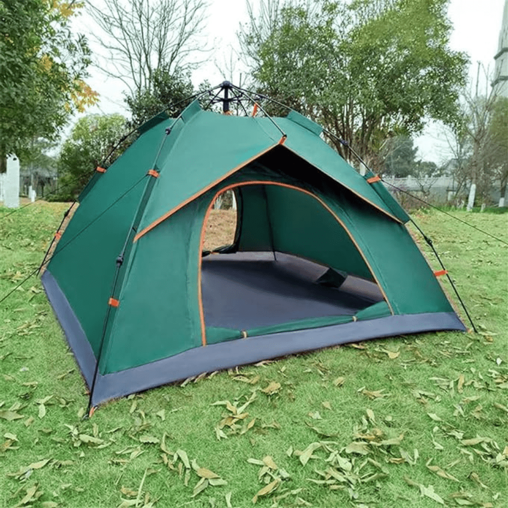 Quick Setup 4-Man Pop-Up Camping Tent for Effortless Outdoor Adventures 0