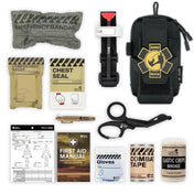 RHINO RESCUE EDC IFAK Survival Trauma Kit Molle Tactical Pouch With Metal Tourniquets,Bandage,Chest Seal For Camping Hiking Bag 2