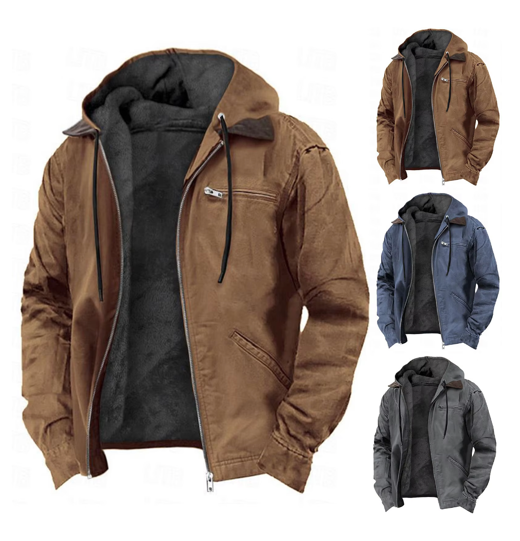 Rafael | Elegant Men's Jacket with Hood for Autumn Comfort 6