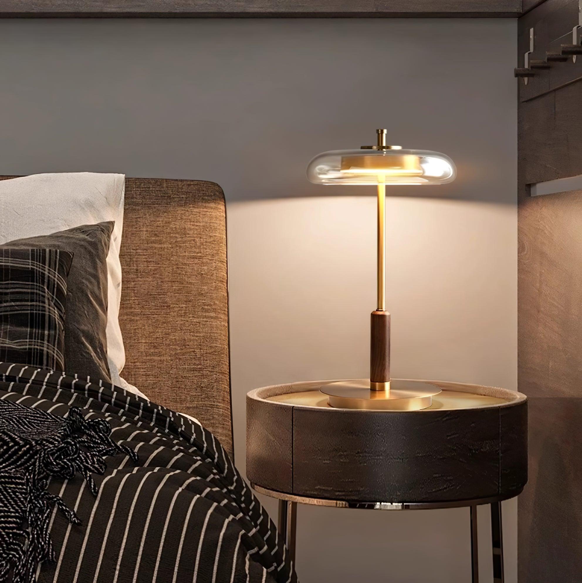 Modern Table Lamp | Elegant Bedside Lamps | Stylish Desk Light | Soft Lighting Fixture | Table Lamps for Living Room - Zardee 2