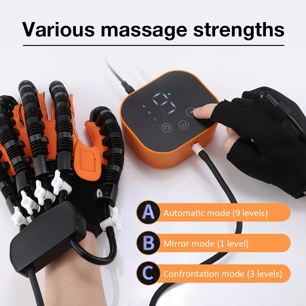 Rehabilitation Robot Glove Hand Exerciser Finger Training Gloves Stroke Hemiplegia Devices Hand Rehabilitation Trainer Rehab 2