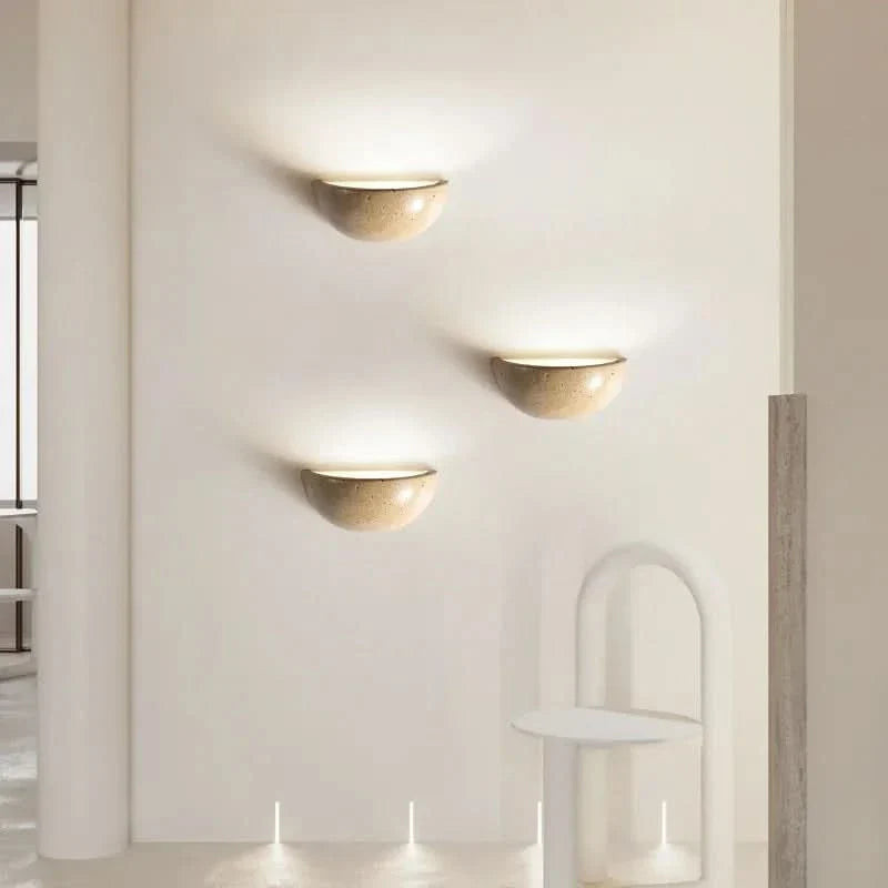 NatureStone LED Stone Wall Light With Natural Look For Living Room And Bedroom, Subtle Stone Texture Wall Light