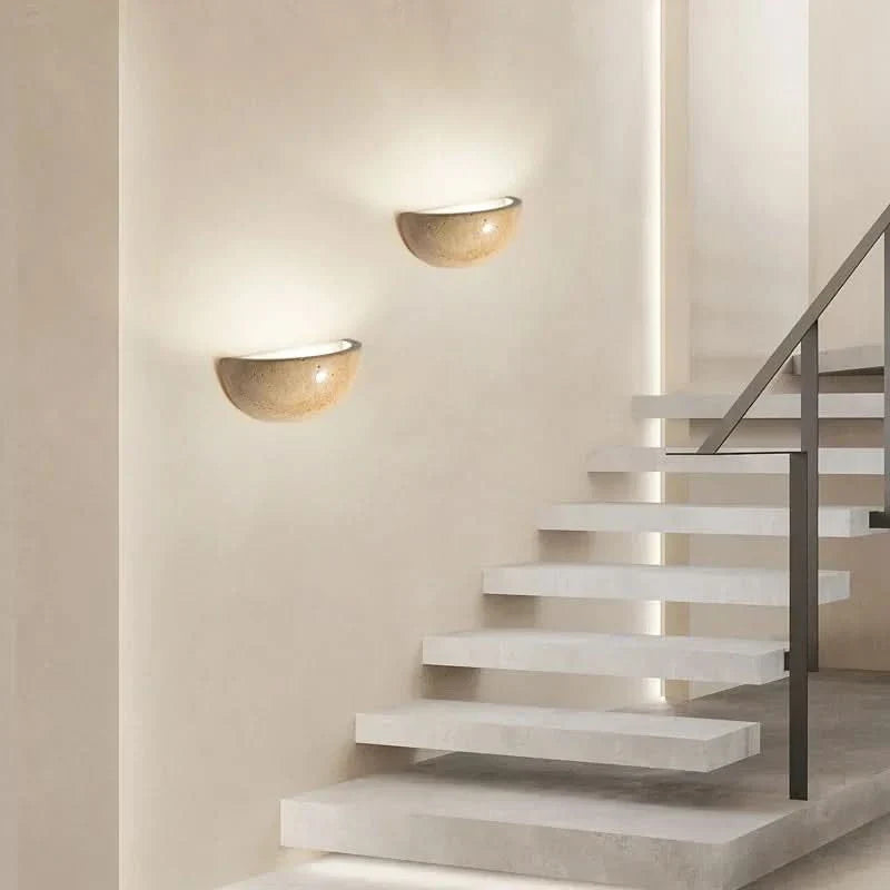 NatureStone LED Stone Wall Light With Natural Look For Living Room And Bedroom, Subtle Stone Texture Wall Light