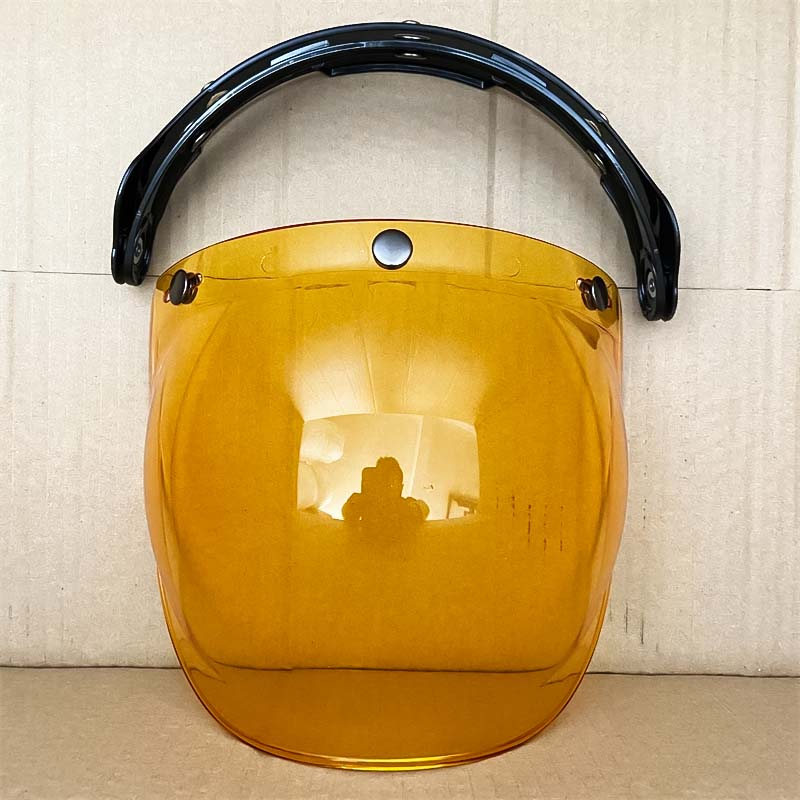 Retro Bubble Shield Visor – Three-Buckle Design 12