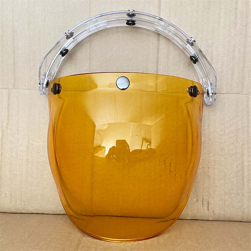 Retro Bubble Shield Visor – Three-Buckle Design 14