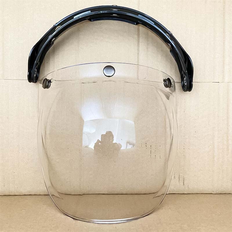Retro Bubble Shield Visor – Three-Buckle Design 16