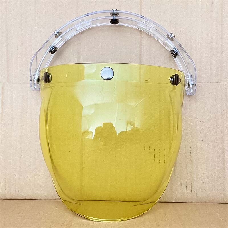 Retro Bubble Shield Visor – Three-Buckle Design 17