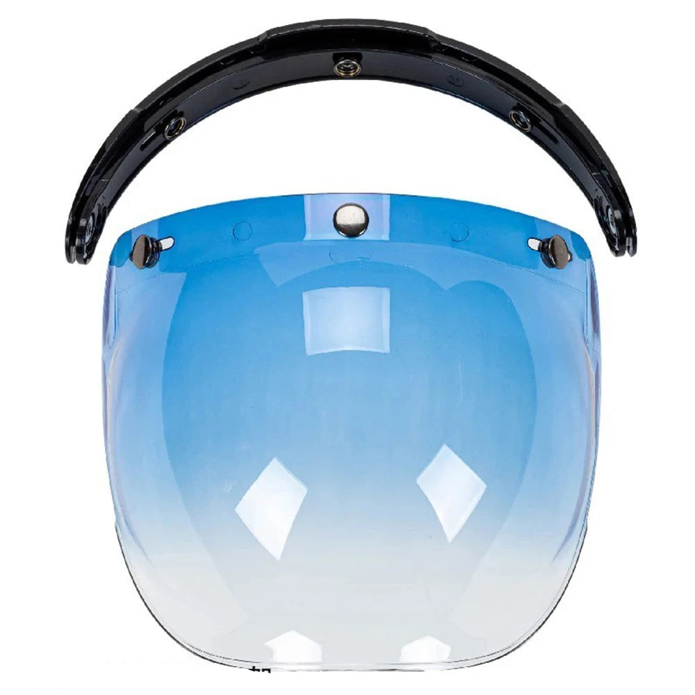 Retro Bubble Shield Visor – Three-Buckle Design 19