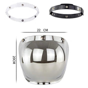 Retro Bubble Shield Visor – Three-Buckle Design 2