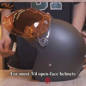 Retro Bubble Shield Visor – Three-Buckle Design 6