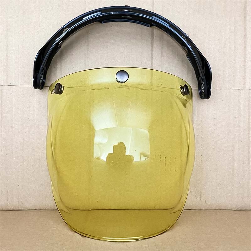 Retro Bubble Shield Visor – Three-Buckle Design 9